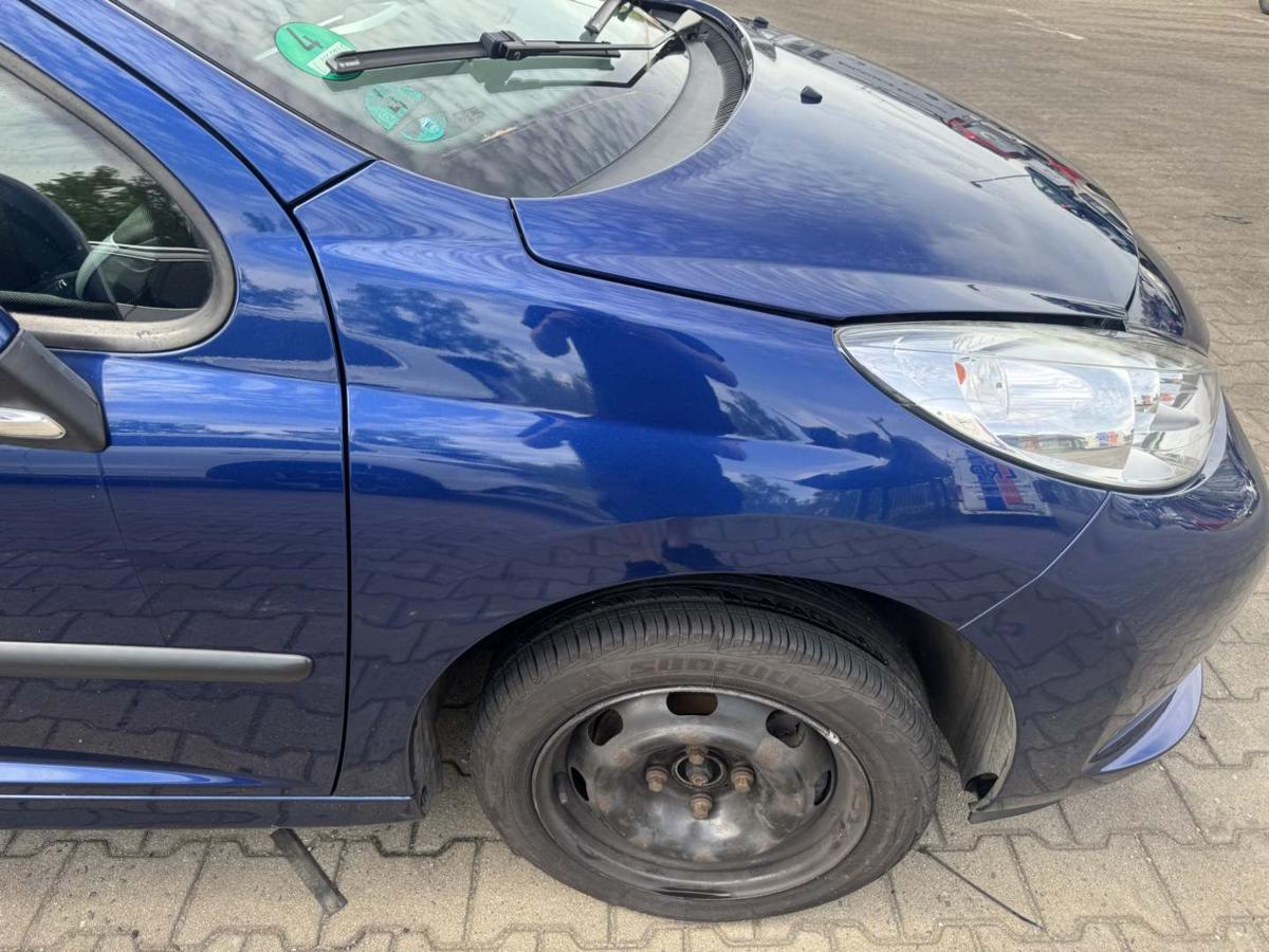 Peugeot 207SW original Kotfl&uuml;gel vorn rechts KPL Montebello blau Bj.2009